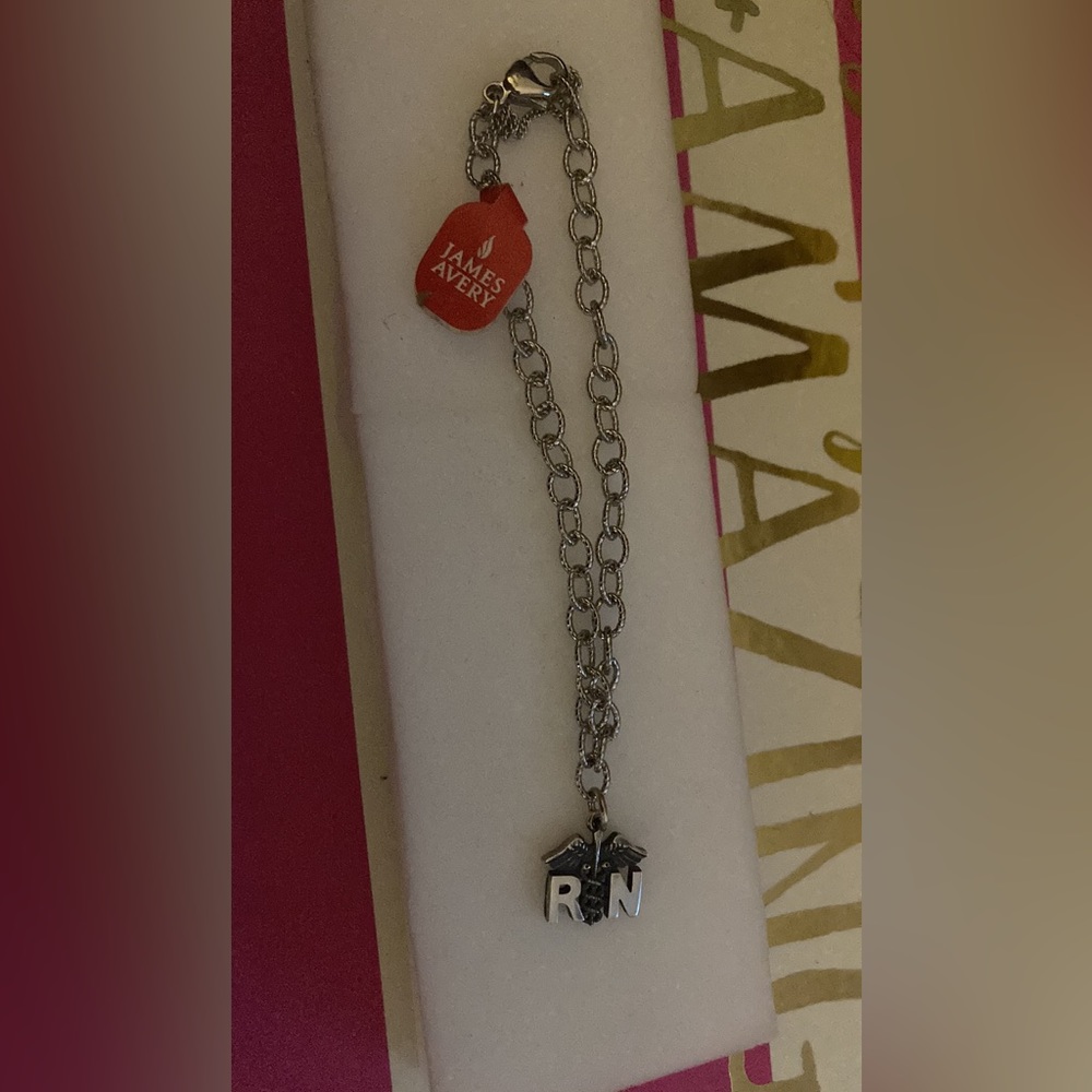 Medical sterling charm bracelet